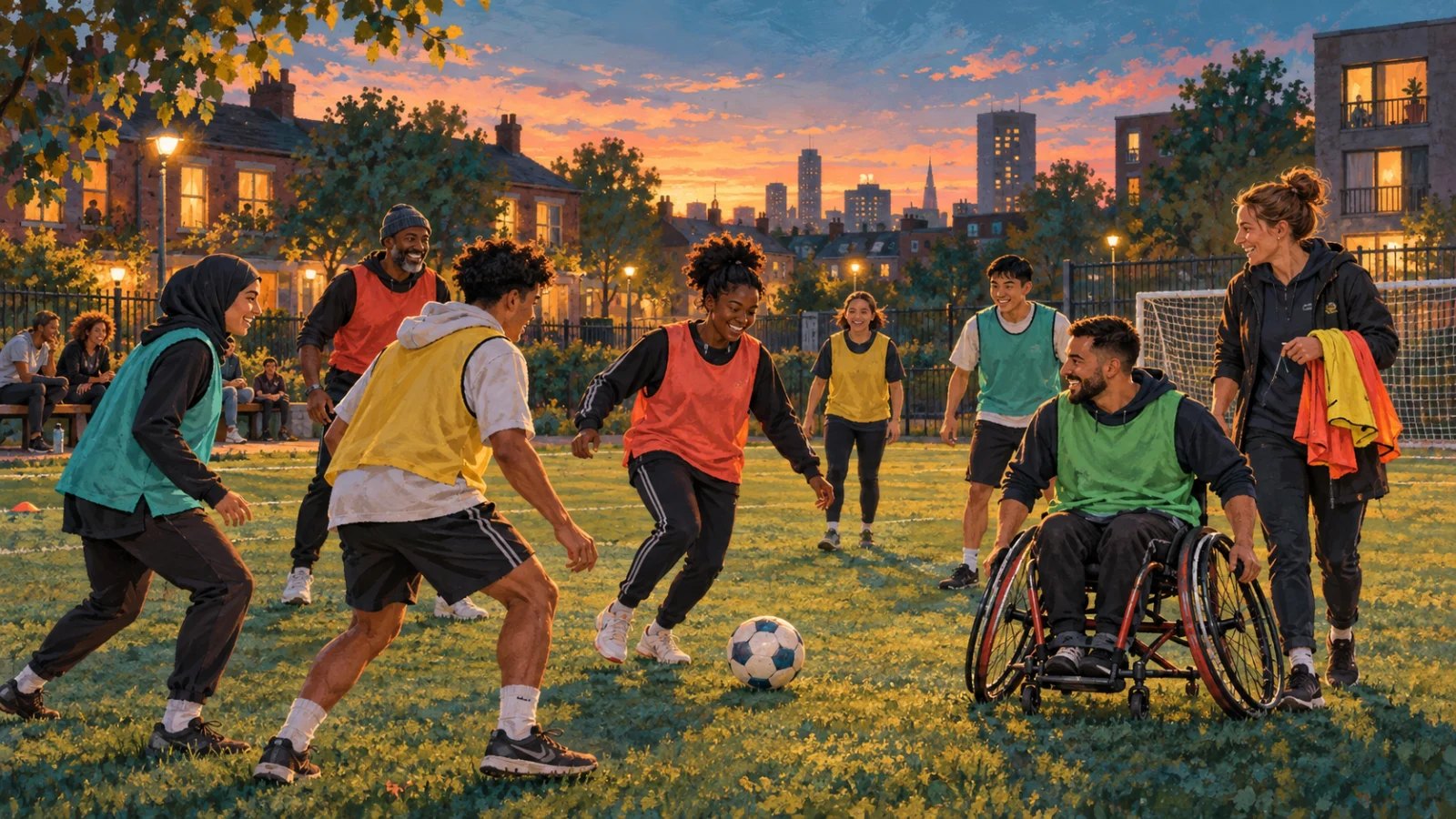Original editorial illustration for What Can a Community Sports Club Really Change?