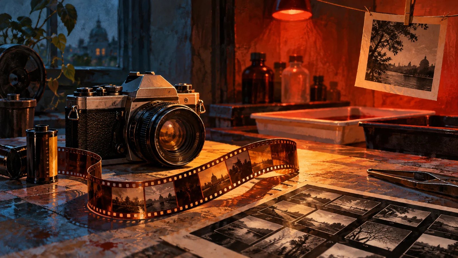 Original editorial illustration for Why Is Film Photography Flourishing in the Digital Age?